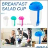 Other Home Garden Portable Salad Meal Shaker Mugs 1000Ml Fresh Salads Cup To Go Container With Fork Dressing Holder Breakf Yydhhome Dhks2