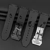 Klockband för HUBLOT BIG BANG Silikon 25x19mm Vattentät Herr Rem Kedja Tillbehör Gummiarmband 220819