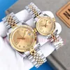 SW Male and female lovers watch log type white dial 36mm 28mm super waterproof luminous sapphire glass stainless steel full automatic movement