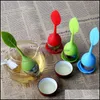 Other Home Garden Creative Sile Tea Infuser Kitchen Spice Filter Bag Coffee Strainer Maker Teapot Teaware Accessories For Yydhhome Dhfpd