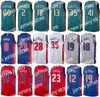 24 druk ekranu Men Młodzież koszykówki Jaden Ivey Jersey 23 City zarobił Cade Cunningham 2 Killian Hayes 7 Saddiq Bey 41 Cory Joseph 18 Hamidou