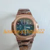 ZR Factory Mens Watch Rose Gold 40,5mm kvartsr￶relse Rostfritt st￥l Fodral Rem 5990/1A Sapphire Sport Wristwatch Montre de Luxe