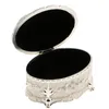 Luxury Vintage Metal Jewelry Box Ring Trinket Case Jewelry Bracelet Pearl Case Gift Storage Box Storage Cosmetic Hamper Gift 220819