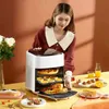 15L Smart Air Fryer sans huile Santé Visible Fryer Cooker 1400W 110V220V Multifonction Tactile LCD Deep Airfryer Frites Pizza T220819