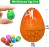 Novel Game Toy 60 Pack Dinosaur Eggs Toys Hatching Dino Egg Grow In Water Crack med olika färgpoolspel Vatten Fun2215195