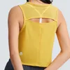 Colete de ioga sexy t-shirt cores sólidas moda feminina tanques de ioga ao ar livre esportes correndo roupas de ginástica respirável VELAFEEL