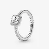 Anneaux Timeless Elegance Ring Authentic 925 Sterling Silver s'adapte aux bijoux de style pandora européen Andy Jewel 190947CZ