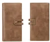 Anti -Vintage Long Designer Man Wallets Diebstahl Pinsel Klassiker echtes Leder 2fache Kartenhalter Mode lässig männliche Handy Kupplung Taschenmünze 282 8