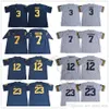 NCAA College Football Jerseys Michigan Wolverines 3 Rashan Gary 7 Khaleke Hudson 12 Chris Evans 23 Tyree Kinnel 4 Jim Harbaugh Blue White