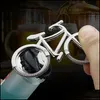 Öppnar Creative Metal Beer Bottle Opener Fashion Cute Bike Bicycle Nyckelring Nyckelringar för älskare Biker Mens Gift Drop Delive Yydhome DHKPM