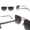 أزياء مصممة خمر النظارات الشمسية للنساء والرجال الموقف المعدني مربع إطار الكتل UV400 عدسة نظارات حماية في الهواء الطلق مع صندوق