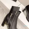 Fashion-designer women's autumn and winter style short boots square toe design double zipper bootss electroplating com