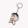 Wholesale taekwondo pendant jewelry keychain small human clothes pendants key chain gift gift can print QR code