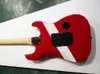 Hand izquierda Red 6 cuerdas Guitarra eléctrica con camioneta Humbucker