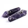 Natural Crystal Stone Smoking Pipe Complete Variety 45 Colors Energy Stone Wand Healing Obelisk Gemstone Tower Point Tobacco Pipes