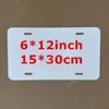 sublimation métal aluminium automobile plaque d'immatriculation plaque étiquette pour travail de conception personnalisé 0,5 mm d'épaisseur 15 x 30 cm 4 trous 600 pièces transport maritime DAF482