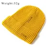 Bérets Universal Leisure Winter Warm Ski Cap Soft Knitted Wool Single Layer Cuffed Hat Solid Color Tout assorti Confortable Pull HatBeret