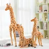 50-140 cm simulazione di alta qualità giraffa farcito giocattolo carino grande peluche bambola animale giocattolo per bambini ragazza decorazione della casa compleanno Christm300m