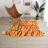 Tapis Nordique Dessin Animé Imitation Tigre Motif Tapis Chambre D'enfant Chambre Salon Chevet Table À Thé Tapis De Sol DécoratifTapis