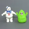 2pcs مجموعة الرسوم المتحركة الأنيمي Ghostbusters Green Ghost Slimer Action Figure Doll PVC Action Figures Model BB Knock Toys for Kids XMAS T20269Z