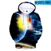 Heren Hoodies Sweatshirts tot 14 jaar Kinderen Zwart Gieten Melk STARRY PACK Emmer 3D Sweatshirt Boys Girls Die geverfde gedrukte tiener herfst Cl