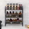 Butelki do przechowywania słoiki 3 -poziomowe stojak na przyprawę łazienkę kuchenną szelf na szelf organizer wiszący stojaki na przyprawy 304F305p