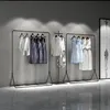 Hangers Racks Tieyi Clothing Store Display Rack Clothes Men039s And Women039s Shelf Floor Type233J5250615