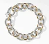 Bracelet Dy Twisted Wire Round Head Women Fashion Versatile Platinum Plated Two-color Hemp Trend Hot Selling Jewelry