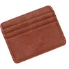 Porte-cartes Porte-monnaie portable Petit portefeuille Titulaire en cuir PU Polyvalent Affaires Couverture de stockage décontractée pour hommes Permis de conduire CasualCar