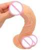 Sex Toy Massager realistiska enorma dildo mjuk hudkänsla stor penis med sugkopp tjockt fallus kuk leksaker kvinnor onani2952769