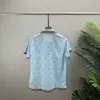 Men's T-Shirts Round neck embroidered and printed polar style summer wear with street pure cotton w1e