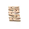 Vêtements garde-robe stockage 50pcs réutilisable bricolage Mini Po artisanat maison vêtements papier multifonctionnel cheville en bois ClipClothing