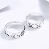 2022 52% OFF new jewelry Ancient double family skull male and female couple pair ring ghost series