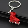 NIEUWE ROLLER SKATE Keychain Men Women Exquisite Key Chains Accessoire Gifts Keyring Bags Charms For Unisex