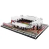 ألغاز DIY The Red Devils Old Trafford Architecture Football Stadiums Brick Toys Model