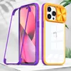 360 Full Cases Body Built-in Screen Protector Lens Camera Protection TPU PC Rugged For iPhone 14 13 12 11 Pro Max XR XS X 8 Plus Samsung S22 Ultra A03 Core A13 4G 5G A53 A73