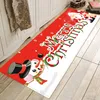 Carpets Christmas Carpet Santa Claus Bedroom Doormat Non-Slip Living Room Floor Rug Navidad Xmas Gift Year 2022 Home DecorationCarpets