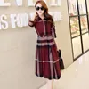 New 2022 Casual Dresses Plus Size Women's Plaid Fashion Classic Clothing Big Sizes Dress Slim Plaids Skirt Women Trendy Skirts Work Dresses