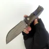 Ограниченная пользовательская версия Chaaves Redencion 228 складной нож Real Damascus Blade Персонализированная титановая ручка кармана EDC Сильные инструменты тактического кемпинга EDC