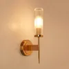 Wandleuchten 5W LED-Licht Europa Goldene Metall Glas Wandleuchte Foyer Dekoration Hotel Schlafzimmer Postmoderne Gang Veranda Korridor Wandleuchte