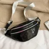 Marsupi Marsupio olografico Borsa ologramma Laser PU Viaggio da spiaggia Banana Hip Bum Zip Borsa da donna Cintura Ragazza Borse pettoVita