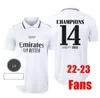 21 22 23 Benzema voetbalshirts voetbalshirt Vini Jr Modric Rodrygo Alaba Camiseta 2022 2023 Uniformen Camavinga Valverde Kroos Real Madrids Men Kids Kit