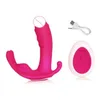 Giocattolo del sesso Massaggiatore Indossabile Farfalla Dildo Vibratore Giocattoli senza fili per le donne G Spot Clitoride Stimolare Mutandine vibranti telecomandate 5715088