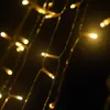 Kerstdecoraties LED Pentagram Waterfall Hanging Tree Water Lamp Outdoor Decoratie Courtyard Remote Control Solar Lamp