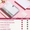 Блокноты A6 Transparent Binder Planner Planner Organizer 6 Cring Cover Cover 6pcs карманы и 12 штук.