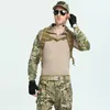 Survêtements pour hommes Mens tactique militaire uniforme armée combat ensemble costumes paintball chemise cargo pantalon camouflage costume d'entraînement sans tamponsmen meme