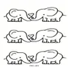 كامل- الوشم المؤقتة ملصقات الوشم المقاومة للماء اللوحة فن الجسم لزخارف الحفلات الحفلات الفيل الأسود 277n