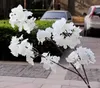 Artificial Cherry Blossom Fake Flower Garland White Pink Red Purple Available 1 M/Pcs for Wedding DIY Decoration FY3850 0821