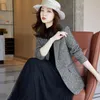 Women's Suits & Blazers Arrival High Quality Casual Blazer Women Fashion Ladies Coat Female Slim Coffee Gray Single Breasted JacketWomen's