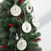 Personnalité En Bois Baril D'essence Arbre De Noël Chambre Décorations Artisanat Pendentifs Décor À La Maison Cadeaux De Noël FY3846 0821